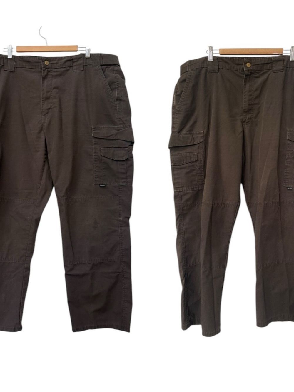 Lot of 2 True Spec Men's Cargo Pants Brown Ripstop size 42 TRUESPEC